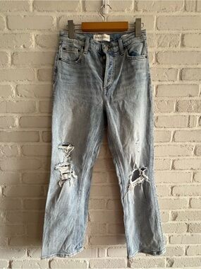 Denim Forum The Arlo High Rise Straight Jean, Size 26.